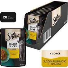 Влажный корм для котов Sheba Selection in Sauce с домашней птицей в соусе 28*85 г (4770608253745): Тип Влажный корм