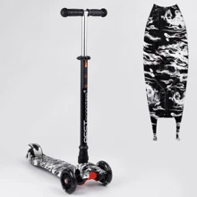 Детский самокат Best Scooter Maxi A 25771/779-1512 Черно-белый: Количество колес 3
