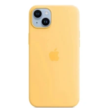 Чехол для iPhone Apple iPhone 14 Plus Silicone Case with MagSafe - Sunglow (MPTD3ZE/A): Цвет желтый