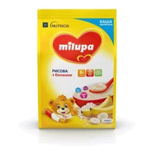 Milupa каша молочная 210 г рисовая с бананом от 5 мес.: Тип Каши молочные