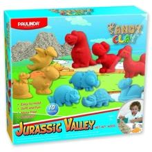 Песок для творчества Paulinda Sandy clay Jurassic Valley 600г 10 ед PL-140019: Производитель PAULINDA