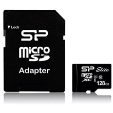 Карта памяти Silicon Power 128GB microSDXC Class 10 UHS-I U1 Elite + adapter (SP128GBSTXBU1V10SP): Тип карты microSDXC