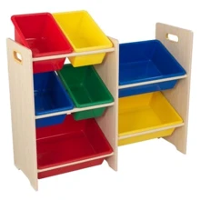Ящики для игрушек KidKraft Plastic Bin Storage Unit - Primary (15470): Производитель KidKraft