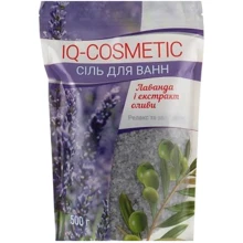 IQ-Cosmetic Соль для ванн лаванда и экстракт оливы 500 g: Назначение Очищение, Ароматизация, Расслабление