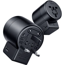 Адаптер Baseus Universal Charger Rotation Type Black (ACCHZ-01): undefined undefined