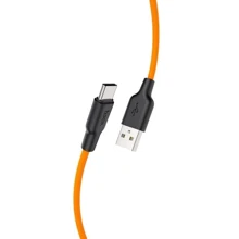 Кабель Hoco USB Cable to USB-C X21 3A 1m Black/Orange: Тип USB Cable - USB-C