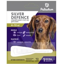 Капли на холку Palladium от блох, клещей и комаров для собак Silver Defence весом от 4 до 10 кг, (4820150201272): Тип Капли