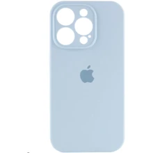 Чехол для iPhone Mobile Case Silicone Case Full Camera Protective Sweet Blue for iPhone 16 Pro Max: Цвет голубой