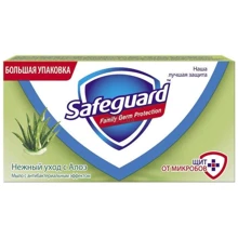 Safeguard Мыло туалетное Нежный уход с Алоэ 125 г: Назначение Антибактериальное