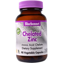 Bluebonnet Nutrition Chelated Zinc, 90 Vegetable Capsules (BLB0680): Тип Цинк