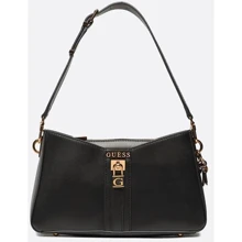 Женская сумка багет GUESS GINEVRA ELITE SHOULDER BAG черная (HWVZ8734180-BLA): Пол Женский
