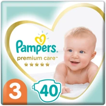 Подгузники Pampers Premium Care Midi Размер 3 (6-10 кг) 40 шт (8001090379337): Тип Подгузники
