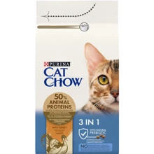 Сухой корм Purina Cat Chow Feline 3 в 1 для взрослых кошек с индейкой 1.5 кг (7613034155139): Тип Сухой корм