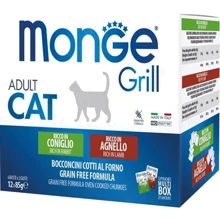 Влажный корм Monge Cat GRILL Wet MIX для кошек, с кроликом и ягненком 12х85 г (8009470017534): Тип Влажный корм