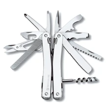 Мультитул Victorinox Swisstool Spirit Plus II 105мм/38предметов + коричневый кожаный чехол (3.0239.L): Тип мультитул (многофункциональный инструмент)