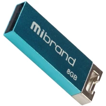 USB-флешка Mibrand 8GB Сhameleon Light Blue USB 2.0 (MI2.0/CH8U6LU): Стандарт USB USB 2.0