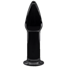 Анальная пробка LoveToy Glass Romance Dildo GS12 Black: Для кого Унисекс