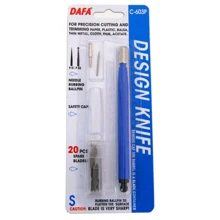 Модельный нож Dafa с пластиковой ручкой + 20 сменных лезвий + 2 насадки DAFA-C603P: Производитель Dafa