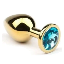 Анальная пробка, Gold Topaz, L: Для кого Унисекс