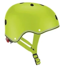 Шлем защитный детский GLOBBER, зеленый, с фонариком, 48-53см (XS/S): Производитель Globber