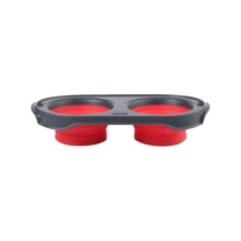 Подвійна миска Dexas Collapsible Pet Feeder складана велика 1200 мл червона (dx30659): Тип Миски