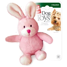 Іграшка для собак Заєць з пищалкою GiGwi Plush плюш 11 см (75119): Виробник GiGwi