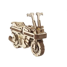 Механічний 3D пазл UGEARS Мото Компакт Складаний скутер (70168): Вид гонки, машины, мотоциклы