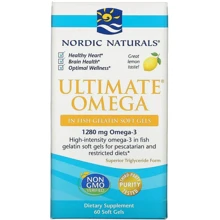 Nordic Naturals Ultimate Omega, Lemon Flavor, 1000 mg, 60 Softgels (NOR01797): Тип Омега 3