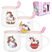 Кружка S&T Baby Unicorn з кришкою та ложкою в асортименті 400 мл (20623): Форма круглая