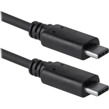 Кабель Defender USB-C to USB-C 3.0 1m Black (87855): Тип USB-C - USB-C