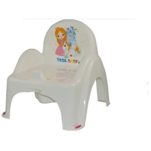 Горшок - стульчик Tega Baby Принцесса музыкальный белый PO-054-103: Цвет белый