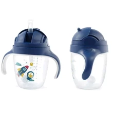 Поильник-непроливайка BabyOno с отягощенной соломкой и герметичной крышкой 240 мл (1464/02): Производитель BabyOno