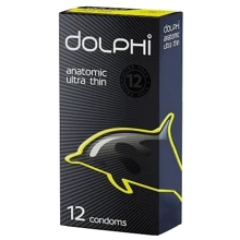 Презервативи DOLPHI Анатомічні надтонкі 12 шт: Тип Ультратонкі