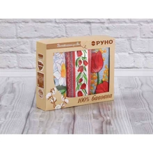 Руно 45x80 см набор 3 шт (707Т_Весняні квіти): Тип кухонное полотенце