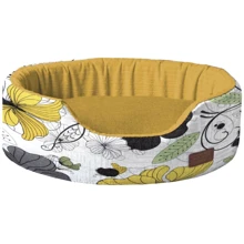 Лежак для собак Croci Cozy Flo 75х60х20 см горчичный (C2278742): Тип Лежак