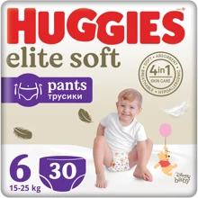 Подгузники Huggies Elite Soft 6 (15-25 кг) Mega 30 шт (5029053582436): Тип Подгузники-трусики