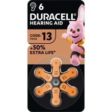 Duracell Hearing Aid 13 6 шт для слуховых аппаратов (5000394167070): undefined undefined