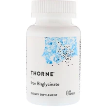 Thorne Research Iron Bisglycinate 60 Caps Железо: Тип Железо
