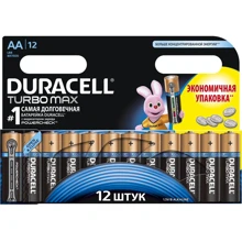 Батарейки Duracell TurboMax AА алкалиновые 1.5V LR6 12шт.: undefined undefined