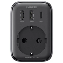 Зарядное устройство Ugreen Wall Charger 2хUSB+USB-C CD314 GaN 30W Gray (90613): Особенности Power Delivery (PD), Быстрая зарядка, USB-C
