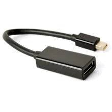 Кабель и переходник Cablexpert mini DisplayPort - DisplayPort (M/F), 0.15 м, Black (A-mDPM-DPF4K-01): Тип кабель