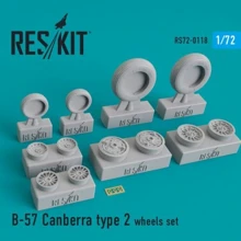 Смоляні колеса RESKIT для літака B-57 Canberra (2 типи) RS72-0118: Виробник RESKIT