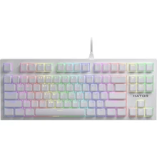 Клавиатура HATOR Skyfall TKL PRO White (HTK-656): Подключение проводное