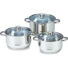 Набор посуды Maestro MR-2220-6L (6 пр.): Материал корпуса нержавеющая сталь