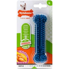 Игрушка Nylabone Moderate Chew Dental Bone жевательная для собак вкус курицы S до 11 кг 12.1x3.8x2.5 см (54498): Производитель Nylabone