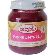 Пюре BabyBio органическое из яблока и черники 130 г (3288131500744): Вид Фруктово-ягодное