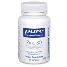 Pure Encapsulations Zinc Цинк 30 мг 180 капсул: Тип Цинк