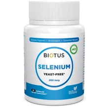 Biotus Selenium 200 mcg Селен без дріжджів 60 капсул: Тип Селен