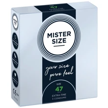 Презервативи Mister Size 47 (3 pcs): Тип Класичні