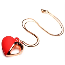 Намисто з підвіскою вібратором Charmed Vibrating Silicone Heart Necklace, 90 см (червоний): Для кого Для жінок